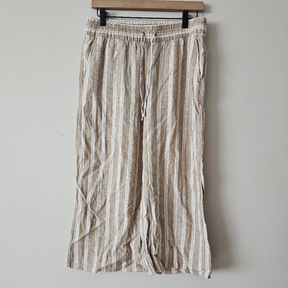 Banana republic wide leg crop pants